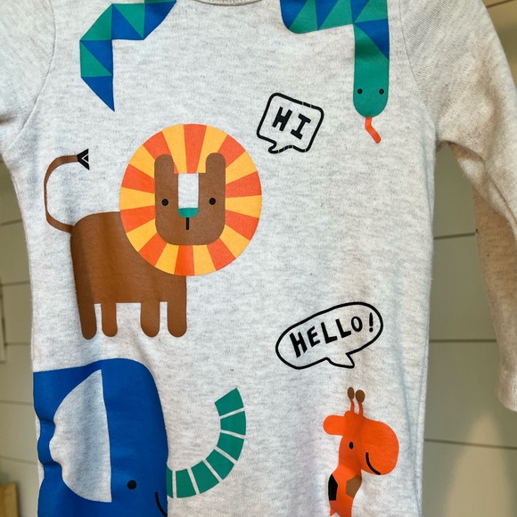 Fred & Flo organic cotton animal pyjama 3-6 months - Picture 3 of 5